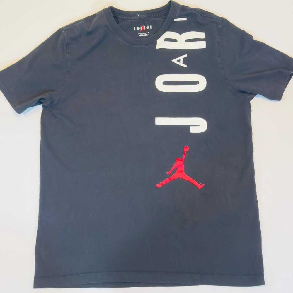 Nike Air Jordan Jumpman T-Shirt White Purple CZ8402-101 Men’s Small